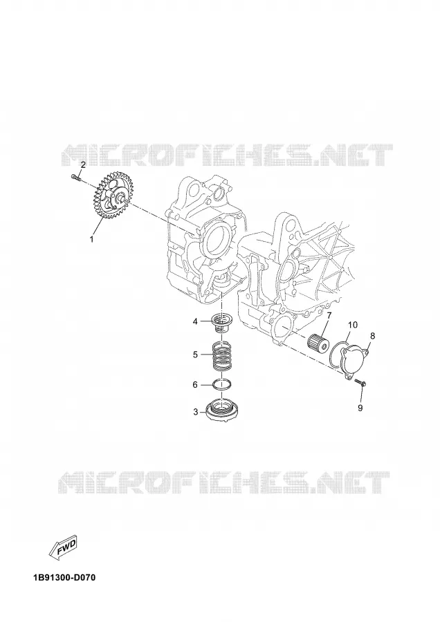OIL PUMP Yamaha SCOOTER 125 2007 XMAX  YP125R