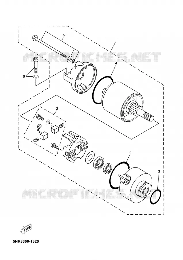 STARTER MOTOR Yamaha SCOOTER 180 2003 MAJESTY  YP180E