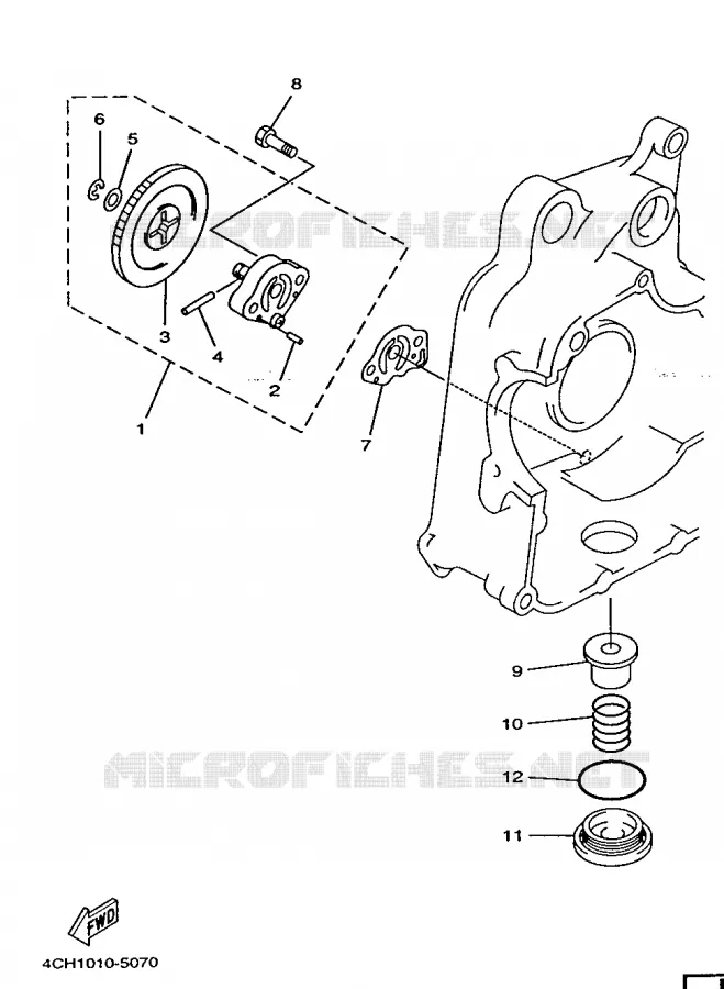 OIL PUMP Yamaha SCOOTER 250 1996 MAJESTY  YP250
