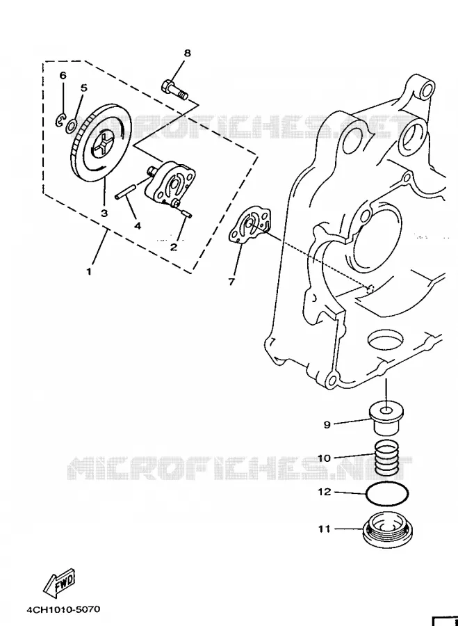OIL PUMP Yamaha SCOOTER 250 1996 MAJESTY  YP250