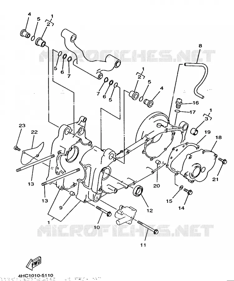 CRANKCASE Yamaha SCOOTER 250 1997 MAJESTY  YP250