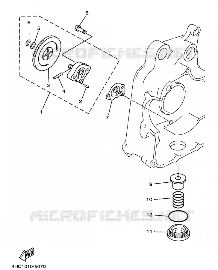 OIL PUMP Yamaha SCOOTER 250 1997 MAJESTY  YP250