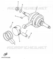 CRANKSHAFT / PISTON for Yamaha MAJESTY 1998