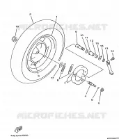 REAR WHEEL for Yamaha MAJESTY 1998