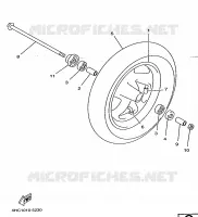FRONT WHEEL for Yamaha MAJESTY 1998