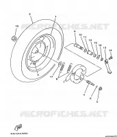 REAR WHEEL for Yamaha MAJESTY 1998