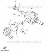 CRANKSHAFT / PISTON for Yamaha MAJESTY 1998