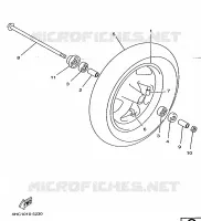 FRONT WHEEL for Yamaha MAJESTY 1998