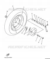 REAR WHEEL for Yamaha MAJESTY 1998