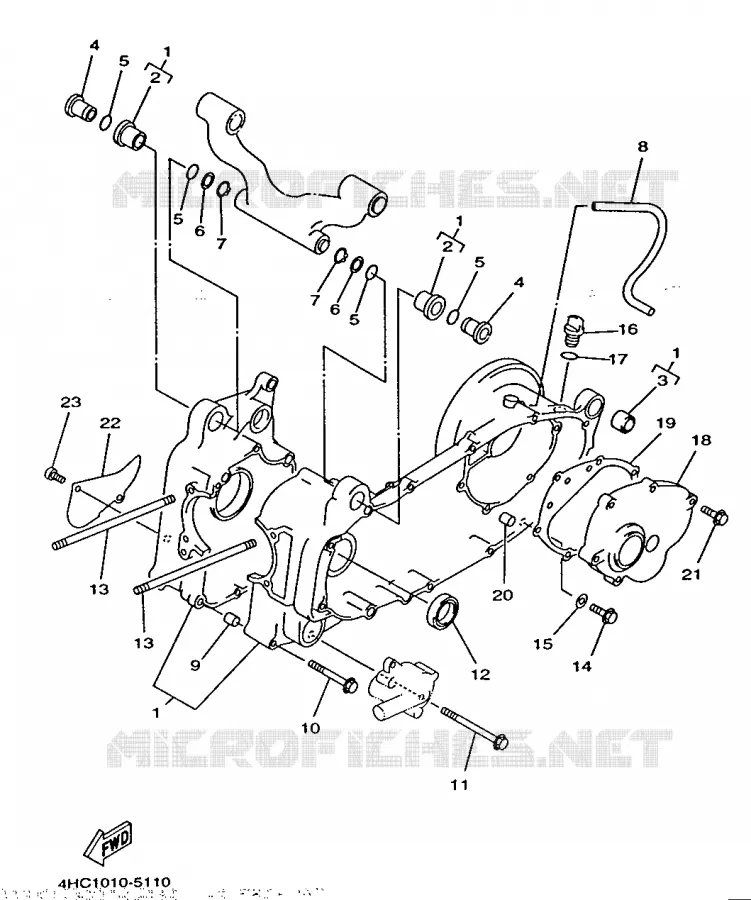 CRANKCASE Yamaha SCOOTER 250 1998 MAJESTY  YP250
