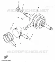CRANKSHAFT / PISTON for Yamaha MAJESTY 1998