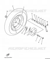 REAR WHEEL for Yamaha MAJESTY 1998