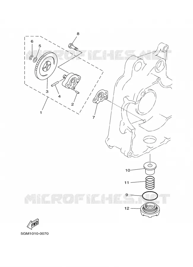 OIL PUMP Yamaha SCOOTER 250 2000 MAJESTY  YP250