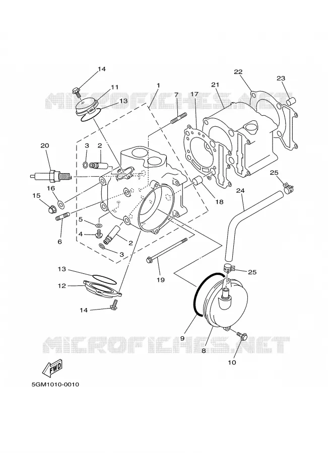 CYLINDER Yamaha SCOOTER 250 2002 MAJESTY  YP250