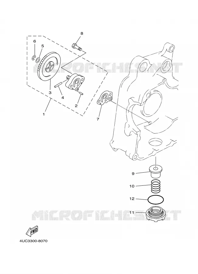 OIL PUMP Yamaha SCOOTER 250 2002 MAJESTY  YP250
