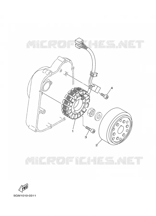 IGNITION Yamaha SCOOTER 250 2003 MAJESTY  YP250