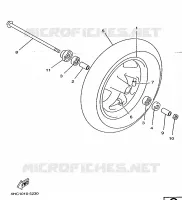 FRONT WHEEL for Yamaha MAJESTY 1998