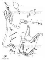 HANDLEBAR & CABLES for Yamaha MAJESTY 1998