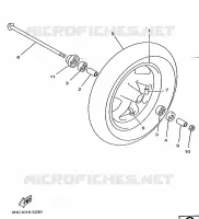 FRONT WHEEL for Yamaha MAJESTY 1998