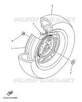 REAR WHEEL for Yamaha MAJESTY 1998