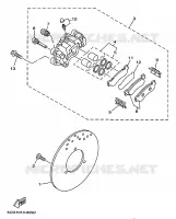 REAR BRAKE CALIPER for Yamaha MAJESTY 1998