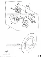 FRONT BRAKE CALIPER for Yamaha MAJESTY 1998