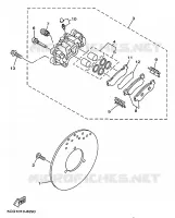 REAR BRAKE CALIPER for Yamaha MAJESTY 1998