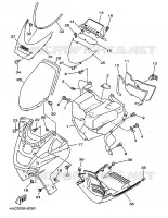 LEG SHIELD for Yamaha MAJESTY 1998