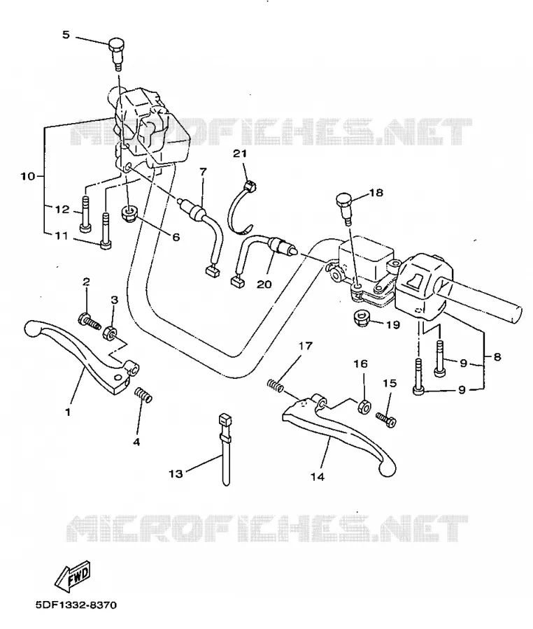 SWITCH / LEVER Yamaha SCOOTER 250 1998 MAJESTY  YP250D