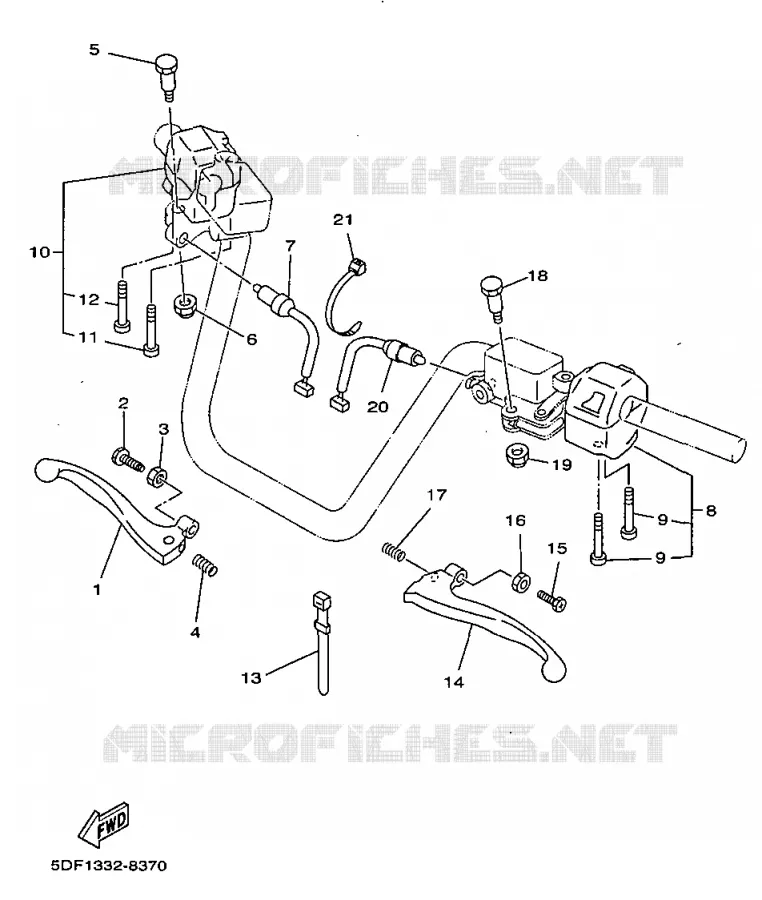 SWITCH / LEVER Yamaha SCOOTER 250 1999 MAJESTY  YP250D