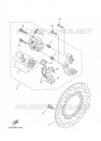 FRONT BRAKE CALIPER for Yamaha MAJESTY 2003