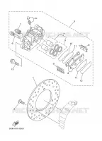 REAR BRAKE CALIPER for Yamaha MAJESTY 2003