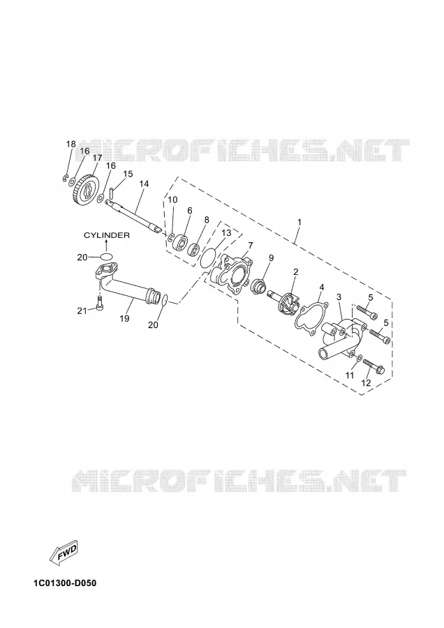 WATERPUMP / HOSES Yamaha SCOOTER 250 2007 XMAX  YP250R X-MAX 250