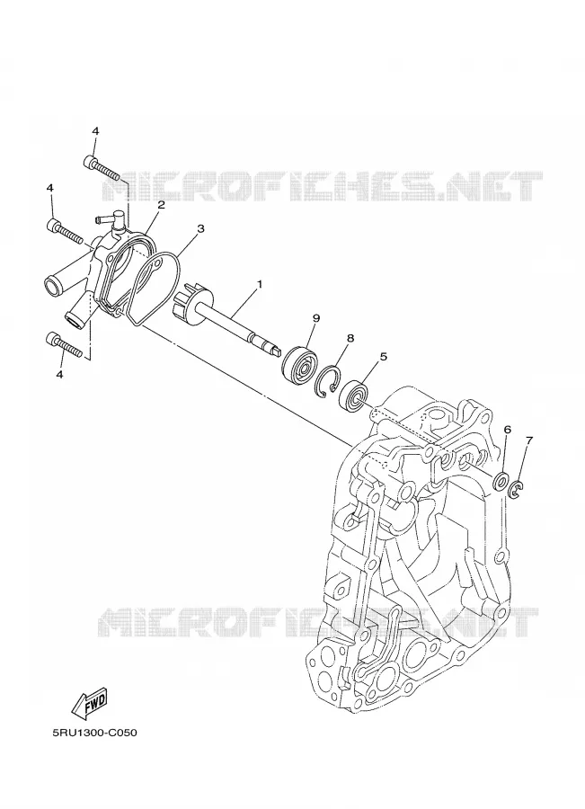 WATERPUMP / HOSES Yamaha SCOOTER 400 2007 MAJESTY ABS  YP400A