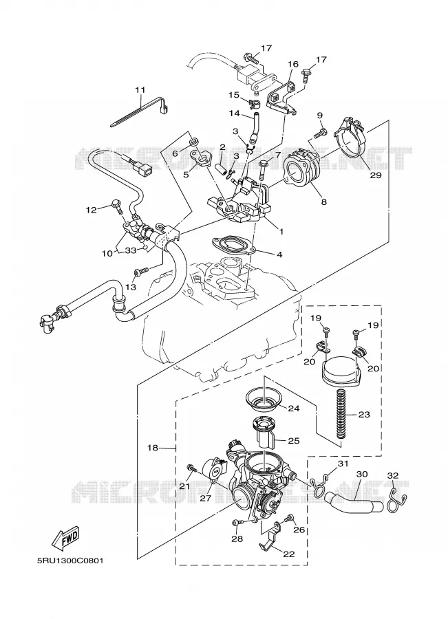 INTAKE Yamaha SCOOTER 400 2004 MAJESTY  YP400S