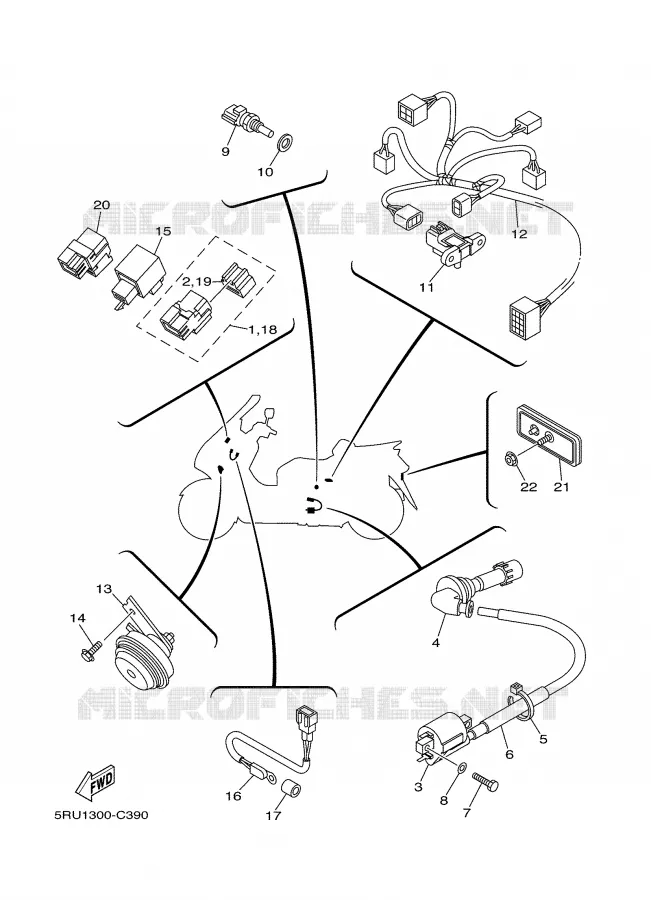 ELECTRICAL 2 Yamaha SCOOTER 400 2004 MAJESTY  YP400S