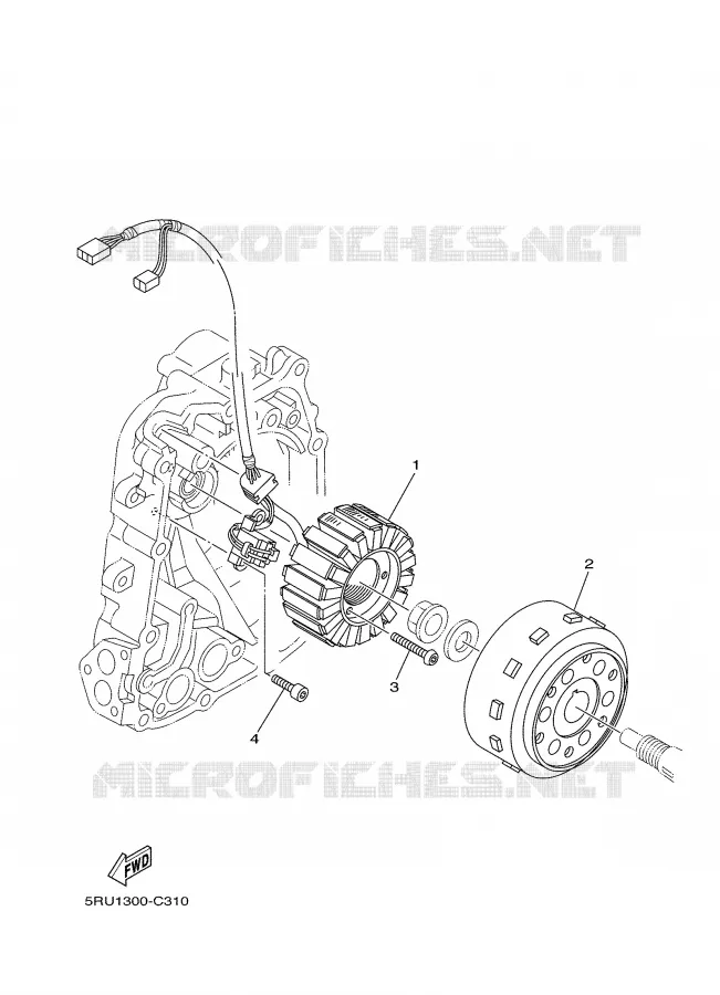 IGNITION Yamaha SCOOTER 400 2006 MAJESTY  YP400V