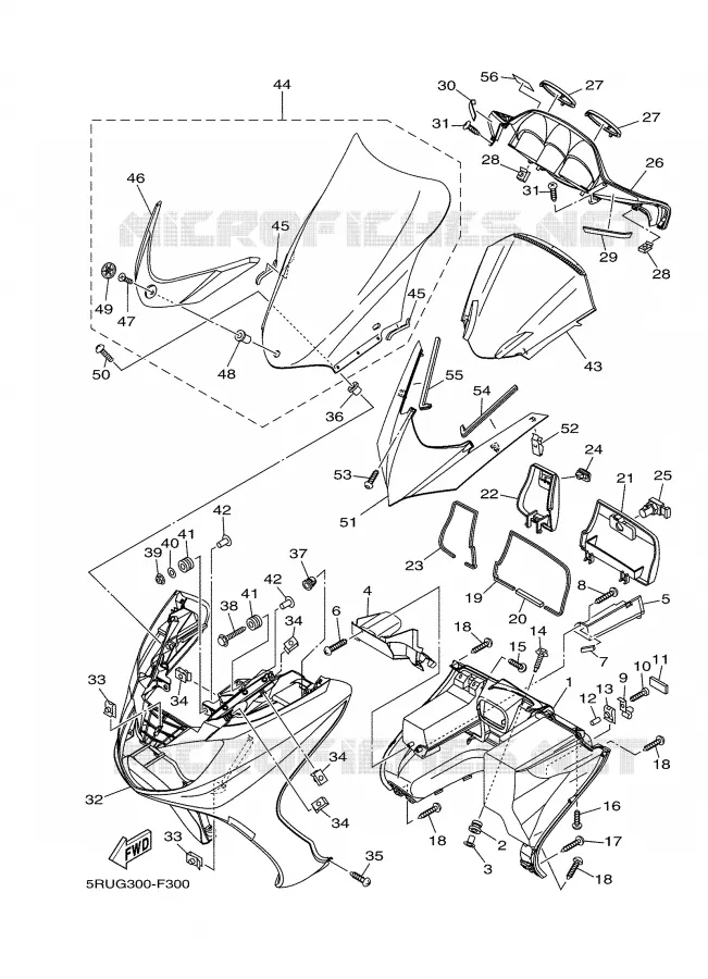 LEG SHIELD Yamaha SCOOTER 400 2008 MAJESTY  YP400X