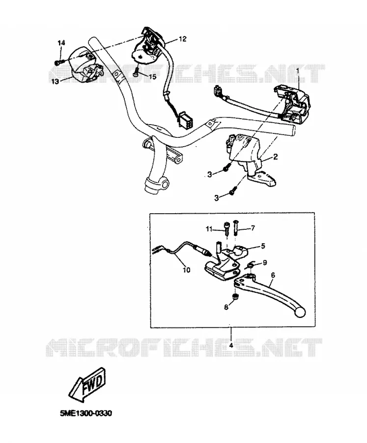 SWITCH / LEVER Yamaha SCOOTER 100 2000 AEROX  YQ100 AEROX 100