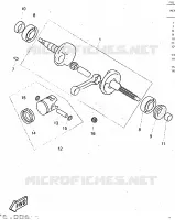 CRANKSHAFT / PISTON for Yamaha AEROX 1997