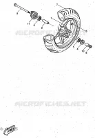 FRONT WHEEL for Yamaha AEROX 1997