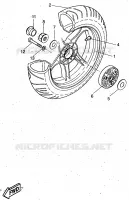 REAR WHEEL for Yamaha AEROX 1997
