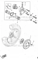 REAR BRAKE CALIPER for Yamaha AEROX 1997