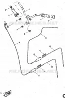 HANDLEBAR & CABLES for Yamaha AEROX 1997