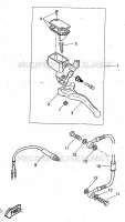 REAR BRAKE MASTER CYLINDER for Yamaha AEROX 1997