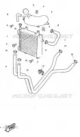 RADIATOR / HOSES for Yamaha AEROX 1997