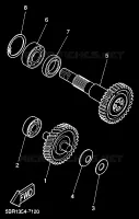 TRANSMISSION for Yamaha AEROX 1999