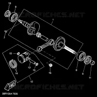 CRANKSHAFT / PISTON for Yamaha AEROX 1999