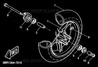 FRONT WHEEL for Yamaha AEROX 1999