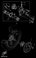REAR BRAKE CALIPER for Yamaha AEROX 1999